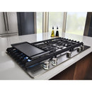  KitchenAid 36-inch Built-in Gas Cooktop with Griddle KCGS956ESS IMAGE 8