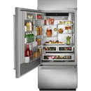  KitchenAid 36-inch, 20.9 cu.ft. Built-in Bottom Freezer Refrigerator with Internal Ice Maker KBBL306ESS IMAGE 3