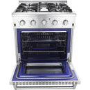  Thor Kitchen 30-inch Freestanding Gas Range with Convection Technology HRG3080U IMAGE 2