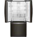  Whirlpool 30-inch, 19.68 cu.ft. Freestanding French 3-Door Refrigerator with FreshFlow™ Air Filter WRF560SFHV IMAGE 3