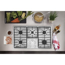  GE 36-inch Built-In Gas Cooktop with MAX Burner System JGP3036SLSS IMAGE 2