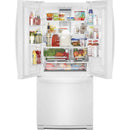 Whirlpool 30-inch, 19.68 cu.ft. Freestanding French 3-Door Refrigerator with FreshFlow™ Air Filter WRF560SFHW IMAGE 3