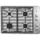  GE 30-inch Built-In Gas Cooktop JGP3030SLSS IMAGE 1