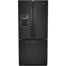  Whirlpool 30-inch, 19.7 cu.ft. Freestanding French 3-Door Refrigerator with Exterior Water Dispenser with EveryDrop® Filtration WRF560SEHB IMAGE 1