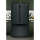  GE 36-inch, 27 cu.ft. Freestanding French 3-Door Refrigerator with Internal Water Dispenser GNE27JGMBB IMAGE 8