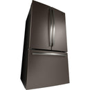  GE 36-inch, 27 cu.ft. Freestanding French 3-Door Refrigerator with Internal Water Dispenser GNE27JMMES IMAGE 3