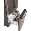  GE 36-inch, 27 cu.ft. Freestanding French 3-Door Refrigerator with Internal Water Dispenser GNE27JMMES IMAGE 8