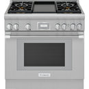  Thermador 36-inch Freestanding Gas Range with ExtraLow® Burners PRG364WDH IMAGE 1