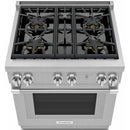  Thermador 30-inch Freestanding Dual Fuel Range with Star® Burner PRD304WHC IMAGE 2