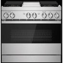  JennAir Noir 36-inch Professional-Style Dual-Fuel Range with Chrome-Infused Griddle and Steam Assist JDSP536HM IMAGE 1
