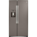  GE 36-inch, 25.1 cu.ft. Freestanding Side-by-Side Refrigerator with Water and Ice Dispensing System GSS25IMNES IMAGE 1