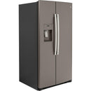  GE 36-inch, 25.1 cu.ft. Freestanding Side-by-Side Refrigerator with Water and Ice Dispensing System GSS25IMNES IMAGE 2
