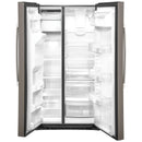  GE 36-inch, 25.1 cu.ft. Freestanding Side-by-Side Refrigerator with Water and Ice Dispensing System GSS25IMNES IMAGE 3