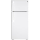  GE 28-inch, 17.5 cu. ft. Top-Freezer Refrigerator GTE18DTNRWW IMAGE 1