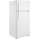  GE 28-inch, 17.5 cu. ft. Top-Freezer Refrigerator GTE18DTNRWW IMAGE 3