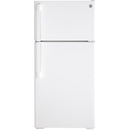  GE 28-inch, 15.6 cu.ft. Freestanding Top-Freezer Refrigerator with ClimateKeeper™ GTE16DTNRWW IMAGE 1