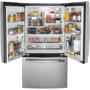  GE 36-inch French 3-Door Refrigerator with Internal Water Dispenser GNE27JYMFS IMAGE 3