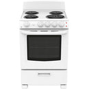  GE 24-inch Freestanding Electric Range with Sensi-Temp Technology JCAS300DMWW IMAGE 1