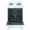  GE 24-inch Freestanding Electric Range with Sensi-Temp Technology JCAS300DMWW IMAGE 2