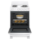  GE 24-inch Freestanding Electric Range with Sensi-Temp Technology JCAS300DMWW IMAGE 3