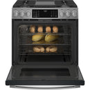  GE Profile 30-inch Slide-In Gas Range with Wi-Fi Connect PCGS930YPFS IMAGE 3