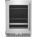  KitchenAid 24-inch, 4.89 cu. ft. Beverage Center with Glass Door KUBL314KSS IMAGE 1