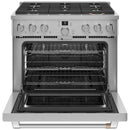  Café 36-inch Freestanding Gas Range with WI-FI Connect CGY366P2TS1 IMAGE 2