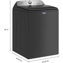  Maytag 5.5 cu. ft. Top Loading Washer with Pet Pro System TL MVW6500MBK IMAGE 5