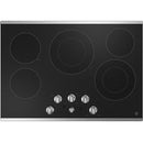  GE 30-inch Built-in Electric Cooktop JEP5030STSS IMAGE 1