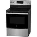  GE 30-inch Freestanding Electric Range JCBS630SVSS IMAGE 3