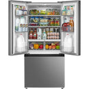  Midea 18.4 cu. ft. French 3-Door Refrigerator MRF18B4AST IMAGE 2