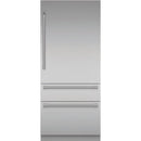  Thermador 36-inch, 19 cu. ft. Built-in Bottom Freezer Refrigerator with Home Connect T36BB120SS IMAGE 1