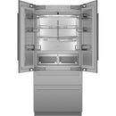  Thermador 36-inch, 18.9 cu. ft. Built-in French 4-Door Refrigerator with Home Connect T36BT120NS IMAGE 2