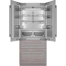  Thermador 36-inch, 18.9 cu. ft. Built-in French 4-Door Refrigerator with Home Connect T36IT100NP IMAGE 2