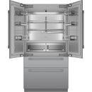  Thermador 42-inch, 23.1 cu. ft. Built-in French 4-Door Refrigerator with Home Connect T42BT120NS IMAGE 2