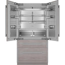 Thermador 42-inch, 23.1 cu. ft. Built-in French 4-Door Refrigerator with Home Connect T42IT100NP IMAGE 2