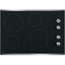  GE 30-inch Built-in Electric Cooktop JP3030SWSS IMAGE 1