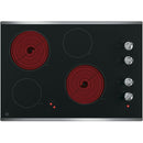  GE 30-inch Built-in Electric Cooktop JP3030SWSS IMAGE 2