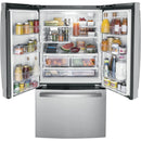  GE 36-inch, 21.9 cu.ft. Counter-Depth French 3-Door Refrigerator with Interior Ice Maker GWE22JYMFS IMAGE 3