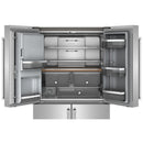  KitchenAid 36-inch, 19.4 cu. ft. Counter-Depth French 4-Door Refrigerator with Water and Ice Dispensing System KRQC736RPS IMAGE 6