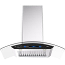  Vesta 30-inch Bremen Series Wall Mount Range Hood with Voice Control DC Motor VRH-BREMEN-30SS IMAGE 1