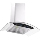  Vesta 30-inch Bremen Series Wall Mount Range Hood with Voice Control DC Motor VRH-BREMEN-30SS IMAGE 2