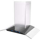  Vesta 30-inch Bremen Series Wall Mount Range Hood with Voice Control DC Motor VRH-BREMEN-30SS IMAGE 5