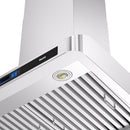  Vesta 36-inch Munich Series Wall Mount Range Hood with Voice Control DC Motor VRH-MUNICH-36SS IMAGE 10