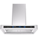  Vesta 36-inch Hamburg Series Wall Mount Range Hood with Voice Control DC Motor VRH-HAMBURG-36SS IMAGE 1