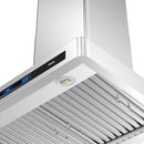  Vesta 36-inch Hamburg Series Wall Mount Range Hood with Voice Control DC Motor VRH-HAMBURG-36SS IMAGE 9