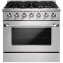  Vesta 36-inch Freestanding Gas Range VRG-ONTARIO-36SS IMAGE 1