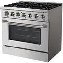  Vesta 36-inch Freestanding Gas Range VRG-ONTARIO-36SS IMAGE 3
