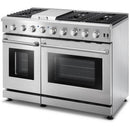  Vesta 48-inch Freestanding Gas Range VRG-ALBERTA-48SS IMAGE 2