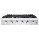  Vesta 36-inch Built-in Gas Rangetop VRG-MANITOBA-36SS IMAGE 1
